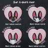 T-shirt brodé oversize personnalisable - BUNNY DAD - unisexe 🐰🥕