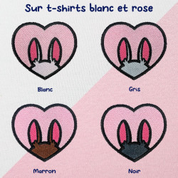 T-shirt brodé oversize personnalisable - BUNNY - unisexe 🐰🥕