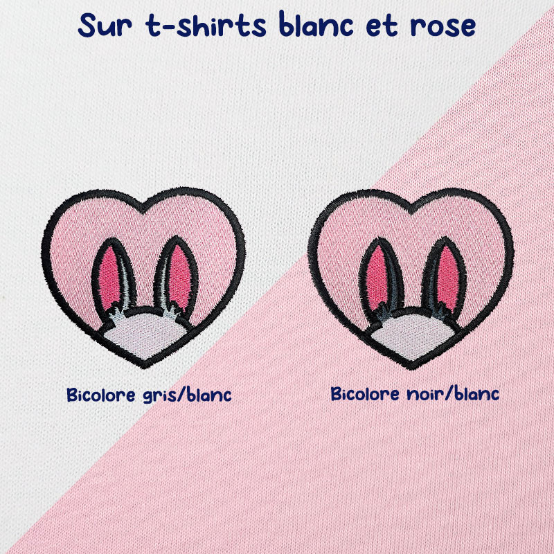 T-shirt brodé oversize personnalisable - BUNNY - unisexe 🐰🥕