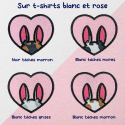T-shirt brodé oversize personnalisable - BUNNY - unisexe 🐰🥕