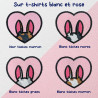 T-shirt brodé oversize personnalisable - BUNNY - unisexe 🐰🥕