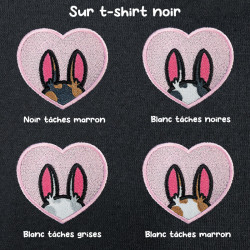 T-shirt brodé oversize personnalisable - BUNNY - unisexe 🐰🥕