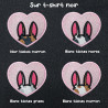 T-shirt brodé oversize personnalisable - BUNNY - unisexe 🐰🥕