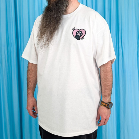 T-shirt brodé oversize personnalisable - CAT DAD - unisexe 🐱🧶