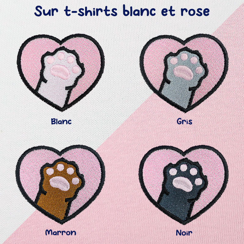 T-shirt brodé oversize personnalisable - CAT - unisexe 🐱🧶