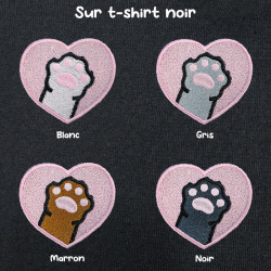 T-shirt brodé oversize personnalisable - CAT - unisexe 🐱🧶