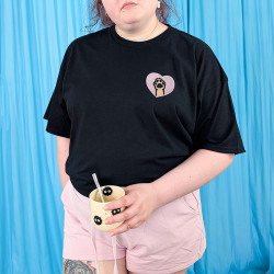 T-shirt brodé oversize personnalisable - DOG - unisexe 🐶🦴