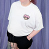 T-shirt brodé oversize personnalisable - HAMSTER - unisexe 🐹🍎