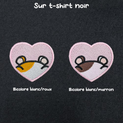 T-shirt brodé oversize personnalisable - HAMSTER - unisexe 🐹🍎
