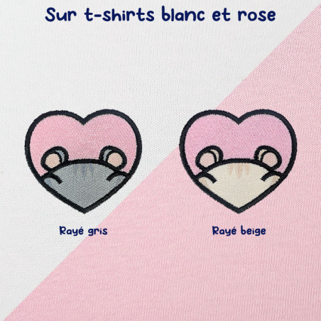 T-shirt brodé oversize personnalisable - HAMSTER - unisexe 🐹🍎