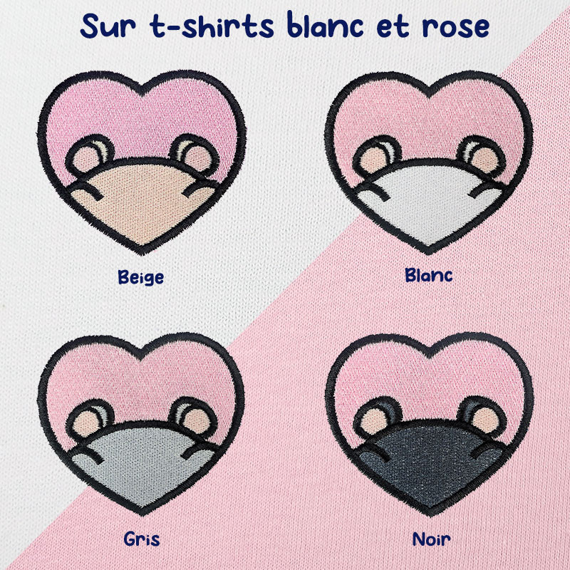 T-shirt brodé oversize personnalisable - HAMSTER - unisexe 🐹🍎