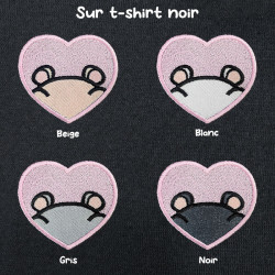 T-shirt brodé oversize personnalisable - HAMSTER - unisexe 🐹🍎