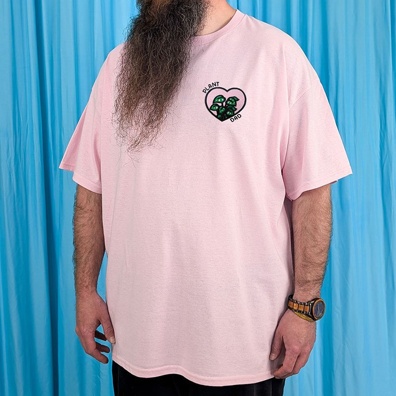 T-shirt brodé oversize personnalisable - PLANT DAD - unisexe 🪴☀️