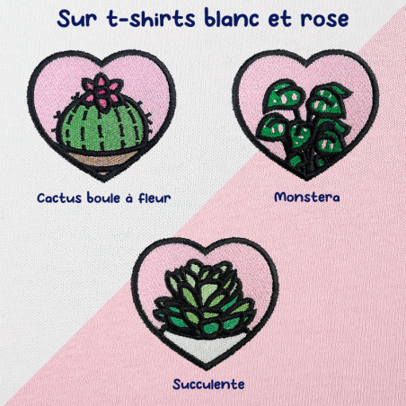 T-shirt brodé oversize personnalisable - PLANT - unisexe 🪴☀️