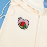 Hoodie brodé personnalisable - BIRD MOM - à capuche unisexe 🐦💗
