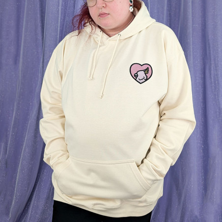 Hoodie brodé personnalisable - BIRD - à capuche unisexe 🐦💗
