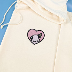 Hoodie brodé personnalisable - BIRD - à capuche unisexe 🐦💗
