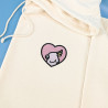 Hoodie brodé personnalisable - BIRD - à capuche unisexe 🐦💗