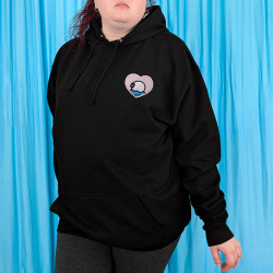 Hoodie brodé personnalisable - BIRD - à capuche unisexe 🐦💗