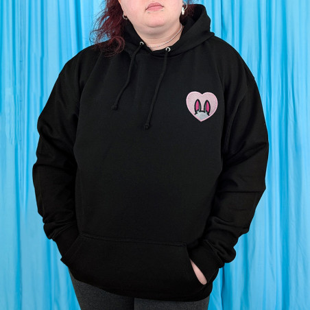 Hoodie brodé personnalisable - BUNNY - à capuche unisexe 🐰🥕