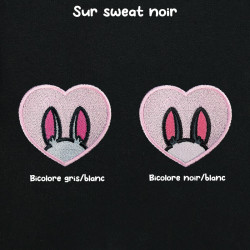 Hoodie brodé personnalisable - BUNNY - à capuche unisexe 🐰🥕
