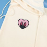 Hoodie brodé personnalisable - BUNNY - à capuche unisexe 🐰🥕