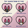 Hoodie brodé personnalisable - BUNNY - à capuche unisexe 🐰🥕