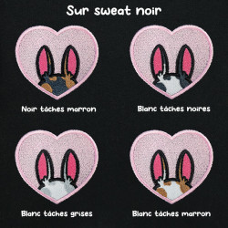 Hoodie brodé personnalisable - BUNNY - à capuche unisexe 🐰🥕