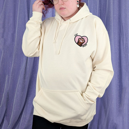 Hoodie brodé personnalisable - CAT MOM - à capuche unisexe 🐱🧶