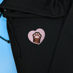 Hoodie brodé personnalisable - CAT - à capuche unisexe 🐱🧶
