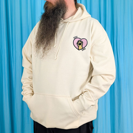 Hoodie brodé personnalisable - DOG DAD - à capuche unisexe 🐶🦴
