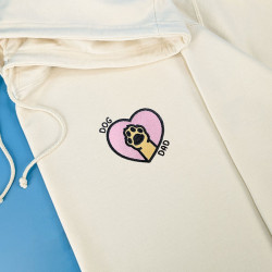 Hoodie brodé personnalisable - DOG DAD - à capuche unisexe 🐶🦴