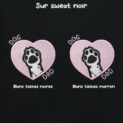 Hoodie brodé personnalisable - DOG DAD - à capuche unisexe 🐶🦴