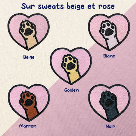 Hoodie brodé personnalisable - DOG - à capuche unisexe 🐶🦴