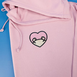 Hoodie brodé personnalisable - HAMSTER - à capuche unisexe 🐹🍎