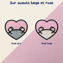 Hoodie brodé personnalisable - HAMSTER - à capuche unisexe 🐹🍎