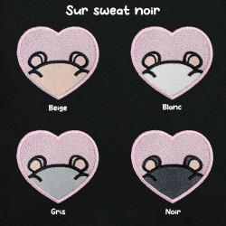 Hoodie brodé personnalisable - HAMSTER - à capuche unisexe 🐹🍎