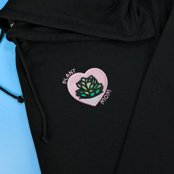 Hoodie brodé personnalisable - PLANT MOM - à capuche unisexe 🪴☀️