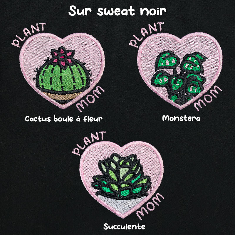 Hoodie brodé personnalisable - PLANT MOM - à capuche unisexe 🪴☀️