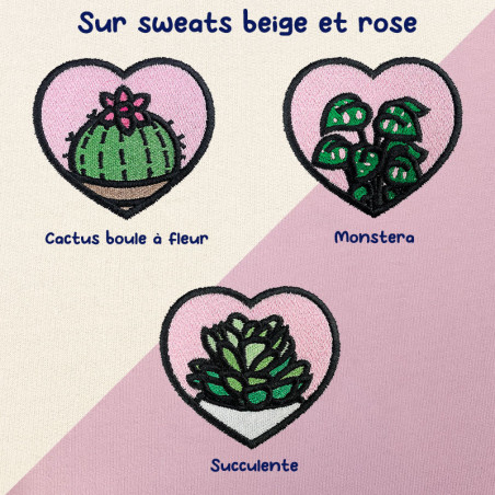 Hoodie brodé personnalisable - PLANT - à capuche unisexe 🪴☀️