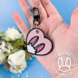 Porte-clés brodé personnalisable – BUNNY 🐰🥕 Porte-clés brodé personnalisable – BUNNY 🐰🥕