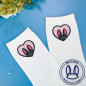 Chaussettes brodées personnalisables - BUNNY - Taille unique (39/41) 🐰🥕 Chaussettes brodées personnalisables - BUNNY - Taille unique (39/41) 🐰🥕