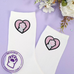 Chaussettes brodées...