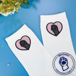 Chaussettes brodées...