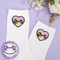 Chaussettes brodées...