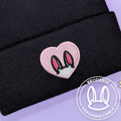 Bonnet à revers brodé...