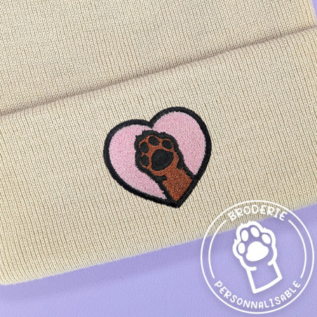 Bonnet à revers brodé personnalisable – DOG 🐶🦴