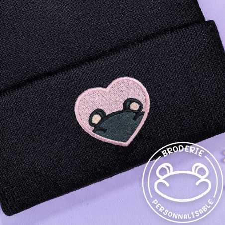 Bonnet à revers brodé personnalisable – HAMSTER 🐹🍎