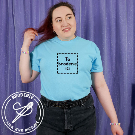 T-shirt Oversize avec Grande Broderie Personnalisée Unique 🎨👕