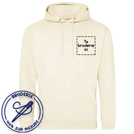 Sweatshirt à Capuche avec Broderie Personnalisée Côté Cœur 💖👕
